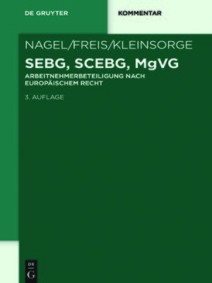 cover image of SEBG, SCEBG, MgVG